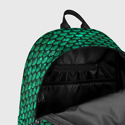 Рюкзак Кожа изумрудного дракона, цвет: 3D-принт — фото 2