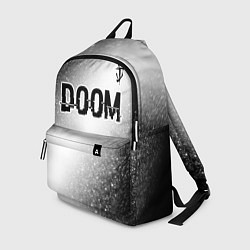 Рюкзак Doom glitch на светлом фоне: символ сверху, цвет: 3D-принт