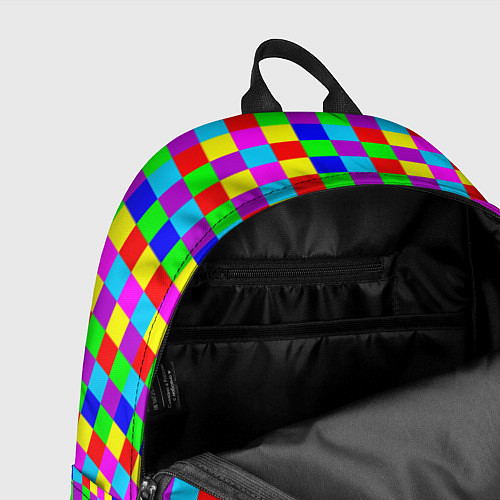 Рюкзак Разноцветные плитки / 3D-принт – фото 4