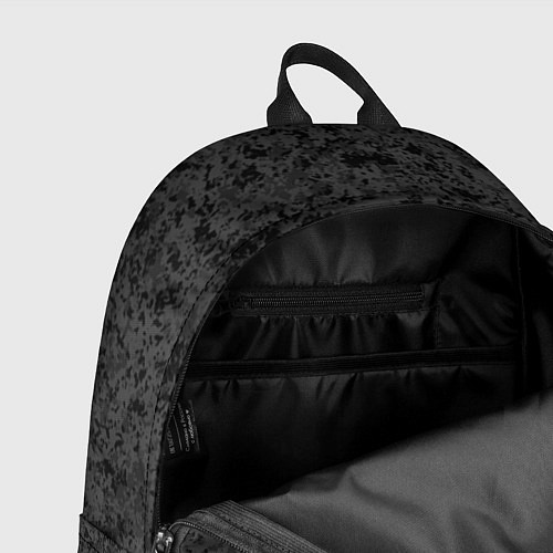 Рюкзак Тёмно-серый паттерн пятнистый / 3D-принт – фото 4