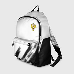 Рюкзак Russia sport черно белый, цвет: 3D-принт