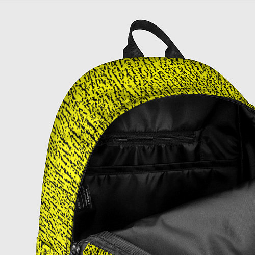 Рюкзак Паттерн жёлтый в чёрную крапинку / 3D-принт – фото 4