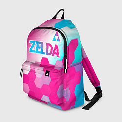 Рюкзак Zelda neon gradient style: символ сверху, цвет: 3D-принт