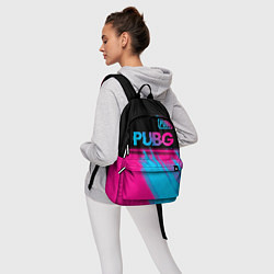 Рюкзак PUBG - neon gradient: символ сверху, цвет: 3D-принт — фото 2