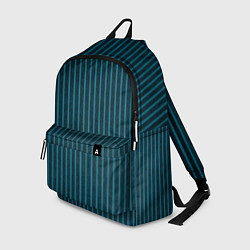Рюкзак Текстурные полосы бирюзовый, цвет: 3D-принт