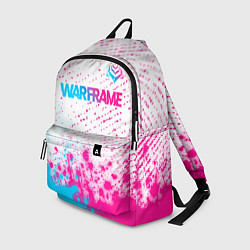 Рюкзак Warframe neon gradient style: символ сверху
