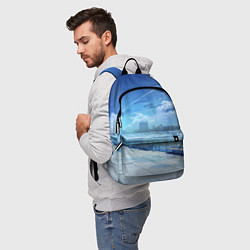 Рюкзак Love Money Rock-n-Roll крыша школы, цвет: 3D-принт — фото 2