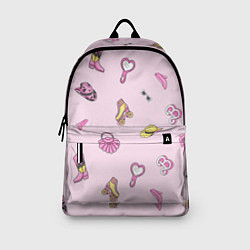 Рюкзак Барби аксессуары - розовый паттерн, цвет: 3D-принт — фото 2