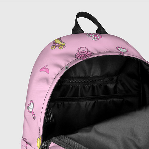 Рюкзак Имя Мария в стиле барби - розовый паттерн аксессуа / 3D-принт – фото 4
