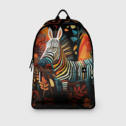 Рюкзак Зебра в стиле фолк-арт, цвет: 3D-принт — фото 2