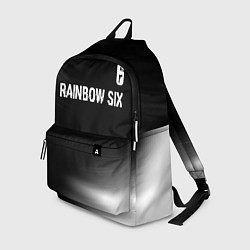 Рюкзак Rainbow Six glitch на темном фоне: символ сверху, цвет: 3D-принт