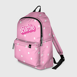 Рюкзак Барби - белый горошек на розовом, цвет: 3D-принт