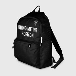 Рюкзак Bring Me the Horizon glitch на темном фоне посеред, цвет: 3D-принт