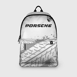 Рюкзак Porsche speed на светлом фоне со следами шин посер, цвет: 3D-принт — фото 2