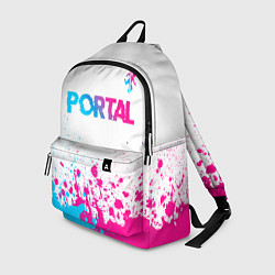 Рюкзак Portal neon gradient style посередине, цвет: 3D-принт