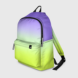 Рюкзак Фиолетовый мятный и желто-зеленый градиент
