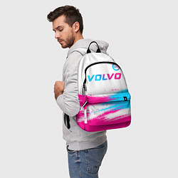 Рюкзак Volvo neon gradient style посередине, цвет: 3D-принт — фото 2