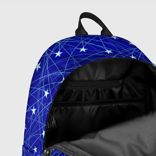 Рюкзак Звездопад на синем / 3D-принт – фото 4