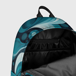 Рюкзак Бирюзовая геометрия, цвет: 3D-принт — фото 2