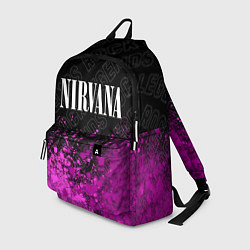 Рюкзак Nirvana rock legends посередине, цвет: 3D-принт