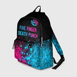 Рюкзак Five Finger Death Punch - neon gradient посередине, цвет: 3D-принт