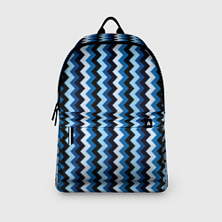 Рюкзак Ломаные полосы синий, цвет: 3D-принт — фото 2