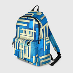 Рюкзак Полосы на синем фоне, цвет: 3D-принт