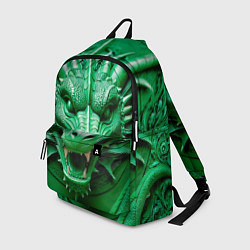 Рюкзак Нейросеть - барельеф зелёный дракон, цвет: 3D-принт