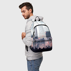 Рюкзак Безмятежный город, цвет: 3D-принт — фото 2