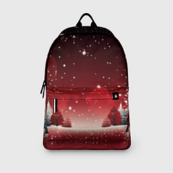 Рюкзак Зимний берег реки с деревьями и льдом, цвет: 3D-принт — фото 2