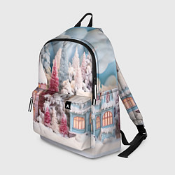 Рюкзак Рождественские огни на деревьях, цвет: 3D-принт