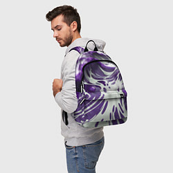 Рюкзак Бело-фиолетовая краска, цвет: 3D-принт — фото 2