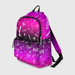 Рюкзак Тату Лил Пипа на фиолетовом, цвет: 3D-принт