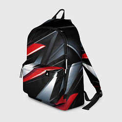 Рюкзак Red black abstract, цвет: 3D-принт