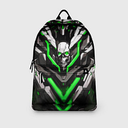 Рюкзак Зелёный скелетный киберпанк доспех, цвет: 3D-принт — фото 2