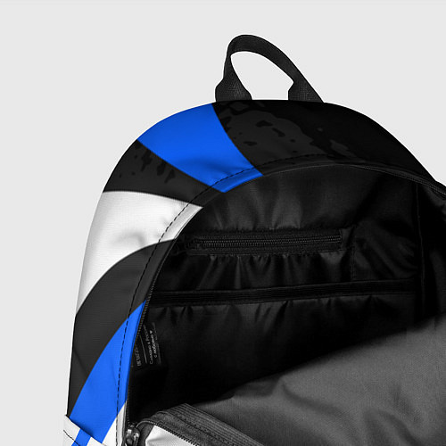 Рюкзак BMW - синяя абстракция / 3D-принт – фото 4