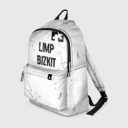 Рюкзак Limp Bizkit glitch на светлом фоне посередине, цвет: 3D-принт