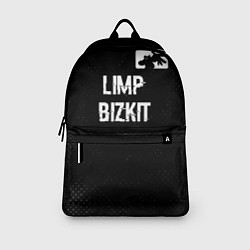 Рюкзак Limp Bizkit glitch на темном фоне посередине, цвет: 3D-принт — фото 2