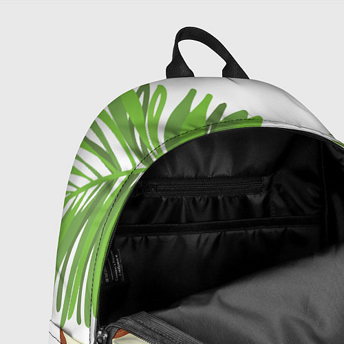 Рюкзак Кокосы и листья / 3D-принт – фото 4