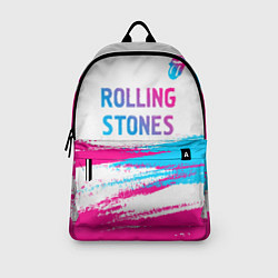 Рюкзак Rolling Stones neon gradient style посередине, цвет: 3D-принт — фото 2