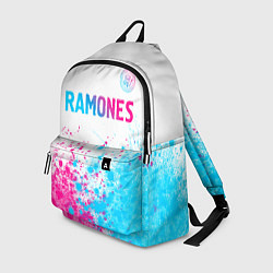 Рюкзак Ramones neon gradient style посередине, цвет: 3D-принт