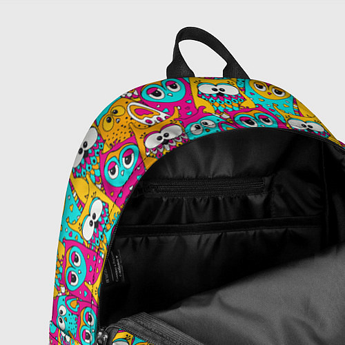 Рюкзак Разноцветные совы / 3D-принт – фото 4
