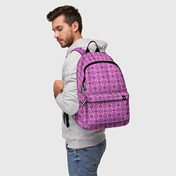 Рюкзак Фиолетовый орнамент, цвет: 3D-принт — фото 2
