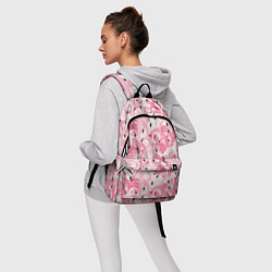 Рюкзак Стая розовых фламинго, цвет: 3D-принт — фото 2