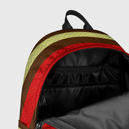Рюкзак Плетёная текстура змеиной расцветки / 3D-принт – фото 4