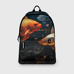 Рюкзак Рыбки на темном фоне, цвет: 3D-принт — фото 2