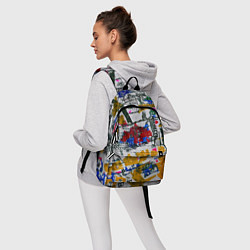 Рюкзак Абстракция дорога, цвет: 3D-принт — фото 2