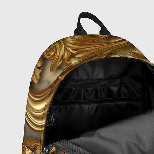 Рюкзак Золотая текстура и абстракции / 3D-принт – фото 4