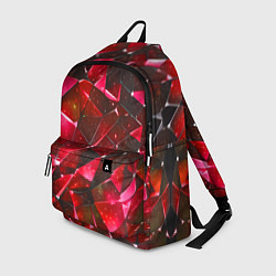 Рюкзак Красное разбитое стекло, цвет: 3D-принт