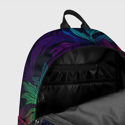Рюкзак Яркие абстрактные листья / 3D-принт – фото 4